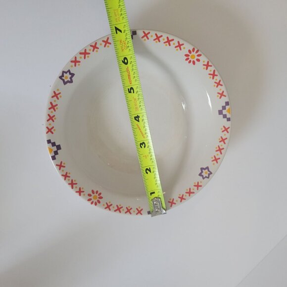 Set Of 2 International Tableworks Bowls With Colorful Southwestern Pattern - Picture 2 of 5